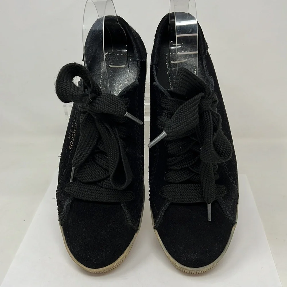 Pedro Garcia Sz 40 US 10 Black Suede Trainer Athletic Shoes